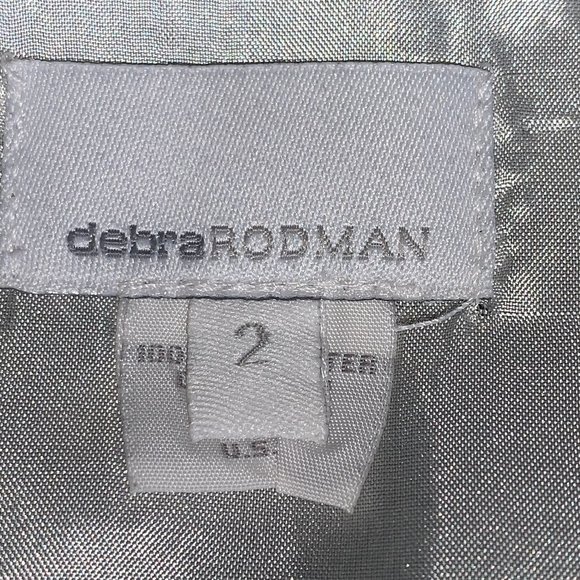 Debra Rodman Sleeveless Black Ivory Overlay Dress - Picture 7 of 8